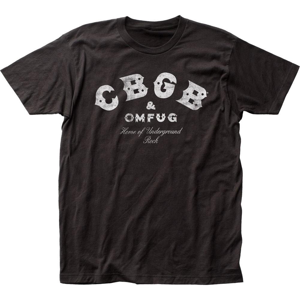 CBGB Distressed Mens T Shirt Music Classic Concert Rock Band Tee New Black M
