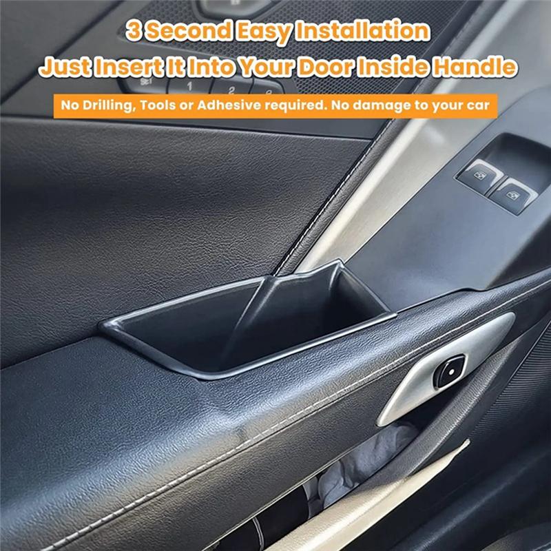 Innen Türarmlehne Aufbewahrungsbox Fach Kunststoff Für Corvette C7 Z06 Z51 ZR1 Stingray Grand Sport 2014-2019