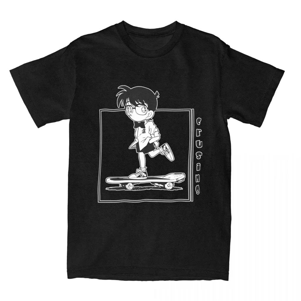 Detective Conan Anime T-Shirt Unisex Graphic Gothic Style Women's Clothing Animation Theme Gothic Detective Conan T-Shirt