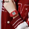 Sanda Lightweight Minimalist Sports Watch: Multi-functional Square Electronic Wristwatch for Men and Women