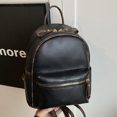 Backpack Women's Autumn New Fashion Mini Small School Bag Casual Texture Student Travel Backpack
