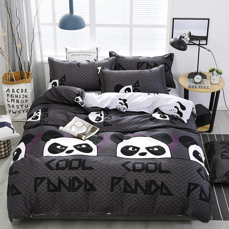 Puppy Print Bedding Sets Bed Linen Duvet Cover Flat Sheet Bedding Set Winter King Queen Bed Set