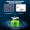 Solar Fan Cap Wide Brim Built-in Dual Solar Fans USB Charging Cooling Fishing Hat Breathable Mesh Cover Sun Protection