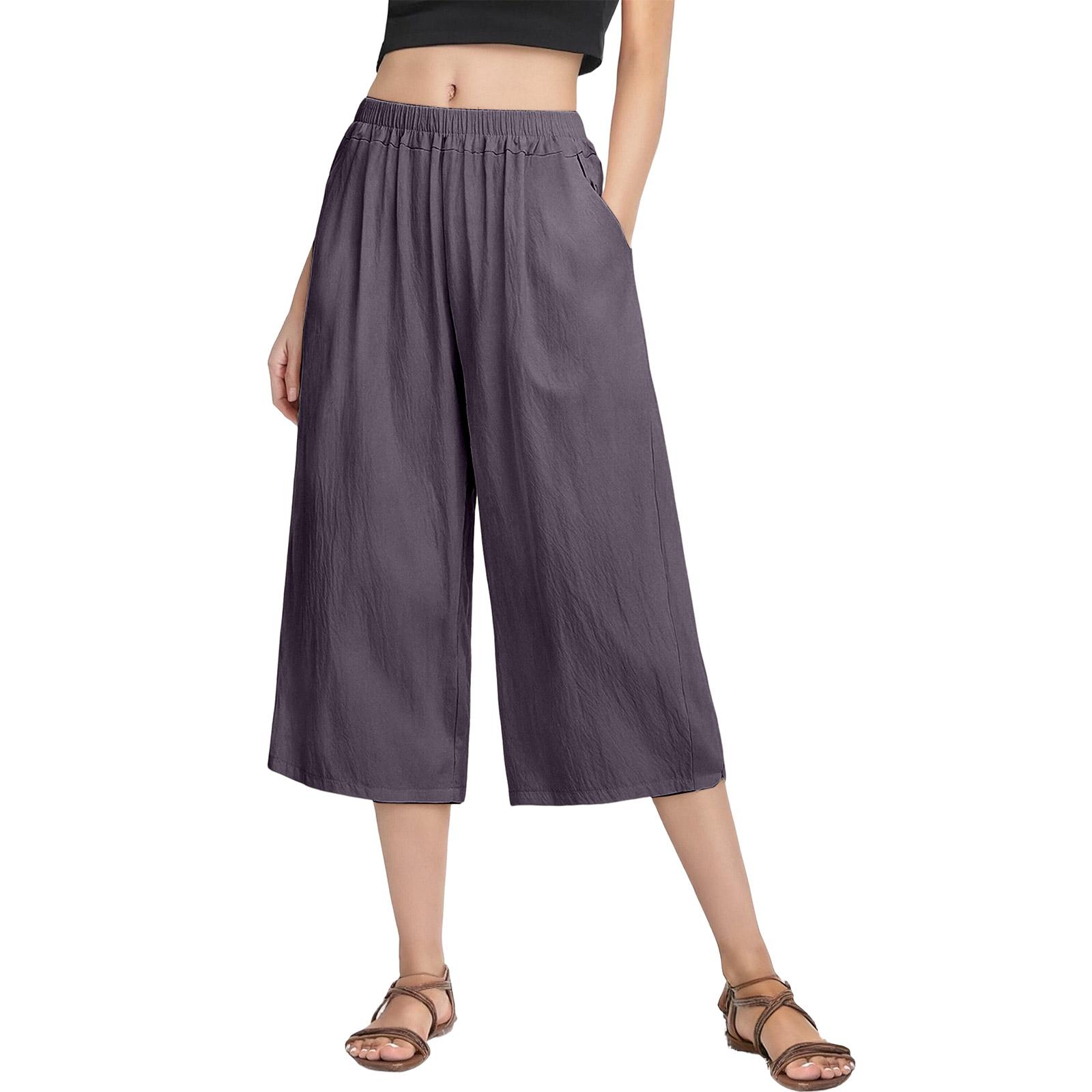 

Fashionable Women s Cotton And Linen Wide Leg Pants, Artistic Retro Casual Pants, Spring And Summer New Versatile Straight Leg Pants L