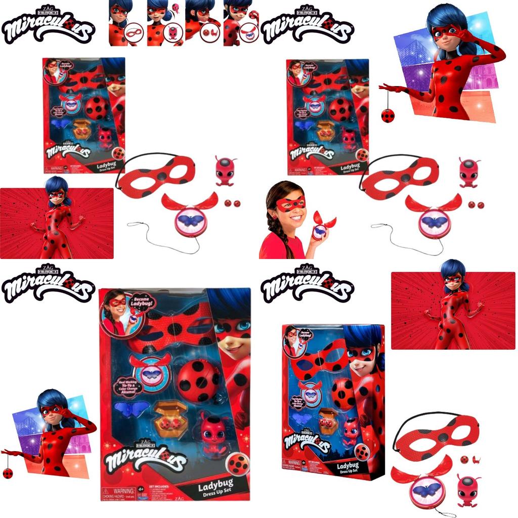 Genuine Ladybug Miraculous Girl Ladybug Redi Cat Noir Lady Rena Rouge Action Figure Toy