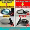 Pair Mirror Cover Cap Fits BMW E90 E93 PRE-LCI Gloss Black M3 Style Replacement