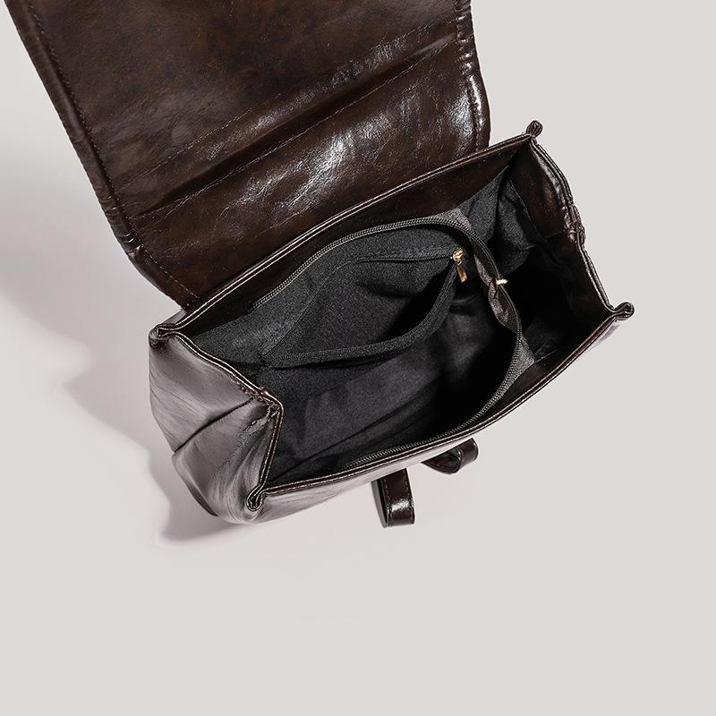 Retro College Backpack for Women Fashion Handbag Briefcase Backpack