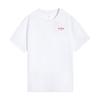 Versatile Fashionable Comfortable Breathable Short Sleeve T-Shirt Unisex Tops White AHSW873-1