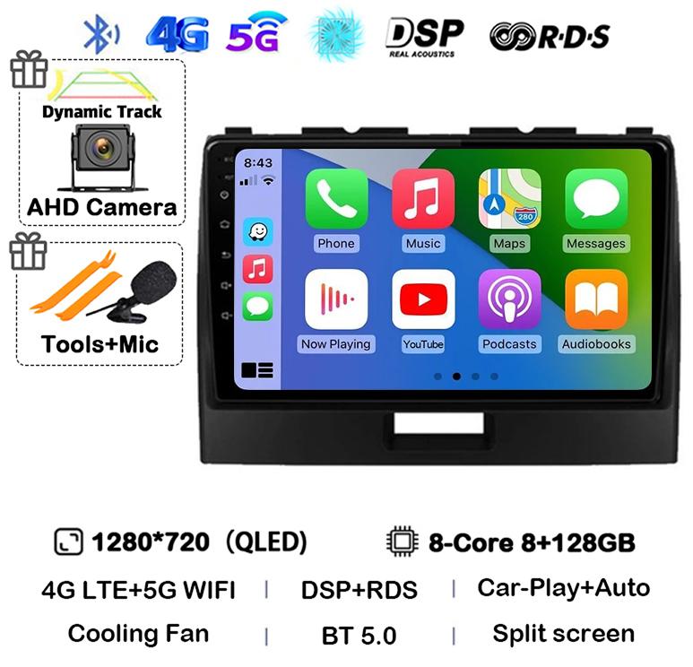 Android 14 Carplay For Suzuki Wagon R 2010 2011 2012 2013 2014 2015 2016 2017 2018 Car Radio Multimedia Video Player GPS Stereo