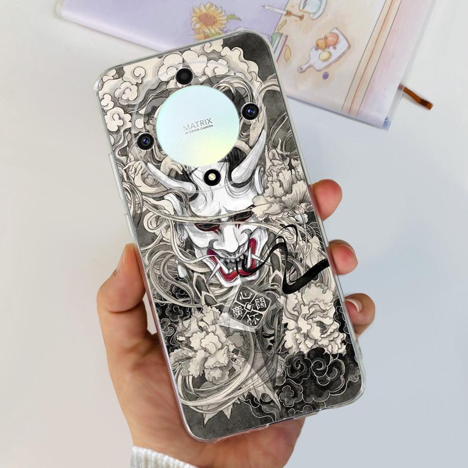 For Honor X9b 5G Case 2023 Fashion Flower Clear Silicone Soft Back Cover For Honor X9a RMO-NX1 Funda HonorX9 X 9 X 9B X 9A Coque
