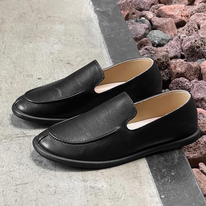 Fashion Stylish Leather Men Loafers Comfortable Slip-on Driving Shoes Soft Bottom Casual Flats Leisure Walk Man Business Shoes Moccasins