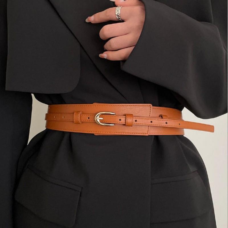 Wide Multipurpose Black Waist Belt For Women With Chic Design For Casual And Looks Formal