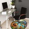 1PC jungle animals Non-Slip Floor Round carpet, Office, family, bedroom, Large Area Rug Indoor Rugs,  Durable Polyester-L0422