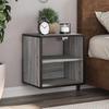 VidaXL Wall-mounted Bedside Table Sonoma Grey 40x31x39.5 Cm, Cabinet, Side Table, Bed Cabinet, Bedside Cabinet, Table 848750
