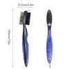 Golf Club Brush & Club Groove Cleaner Retractable Zip-line Carabiner, Lightweight, Ergonomic Design, Easily Attaches to