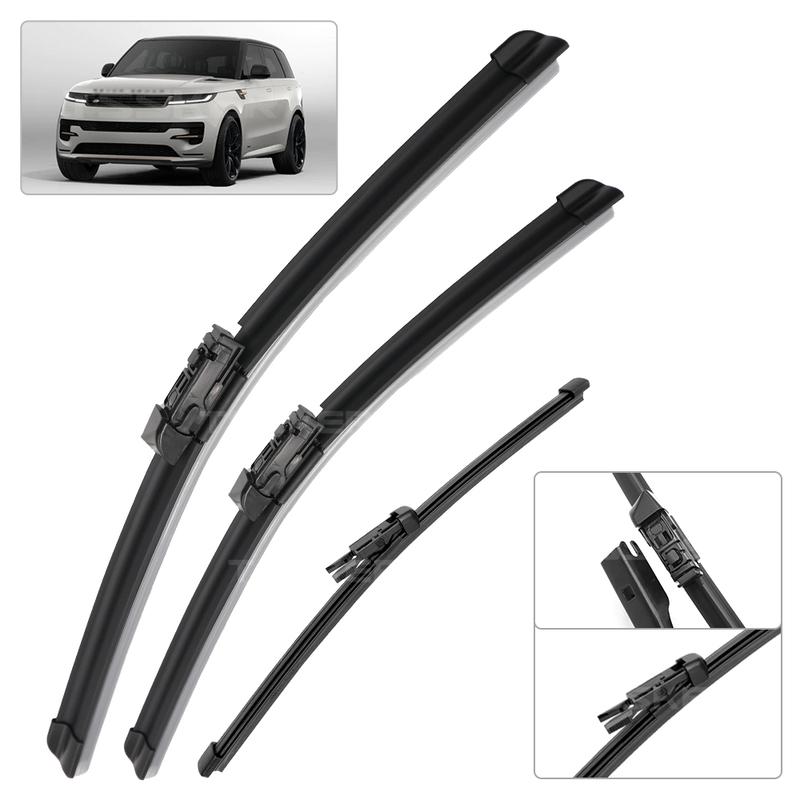 Dla Range Rover Sport L461 -2024 Pióra Wycieraczek Przednich i Tylnych Szczotki do Szyby Przedniej 24"+20"+15"