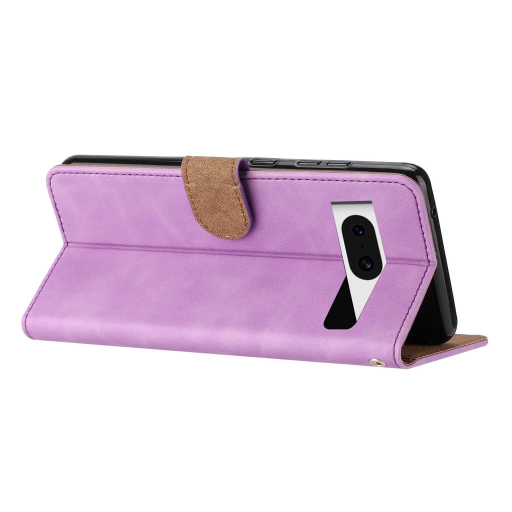 For Google Pixel 8 Pro Butterfly Imprinted Foldable Stand Shell Anti-fall PU Leather Wallet Phone Case