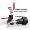 S60x6 Grobgewinde IBC Tankhahn Verbinder X 2'' Wasserkupplungsadapter 1000L Garten Haus Ersatzventil Fitting
