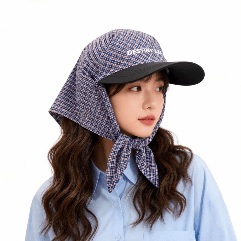 Korean Style Scarf Baseball Cap Y2k Strappy Bandana Hat Casual Letter Headscarf Hat Men