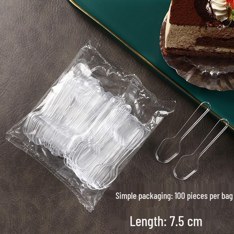 

Individually Packaged Disposable Plastic Tasting Spoons for Ice Cream, Yogurt, and Desserts