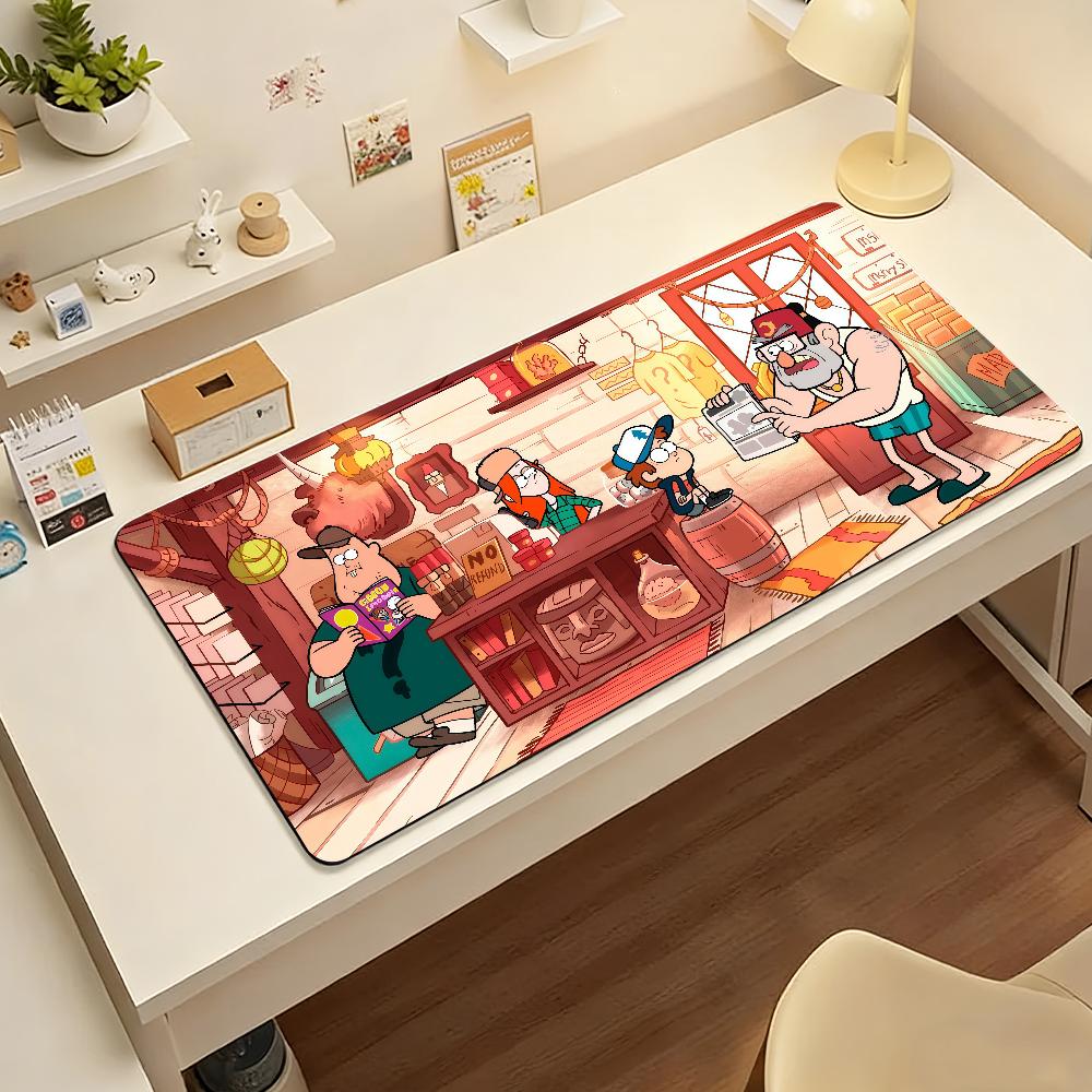 Anime GGravityES FFalls Mouse Pad Nonslip Locking Edge DeskMat PC Laptop Accessories Rubber Office Keyboard Large Game XXL