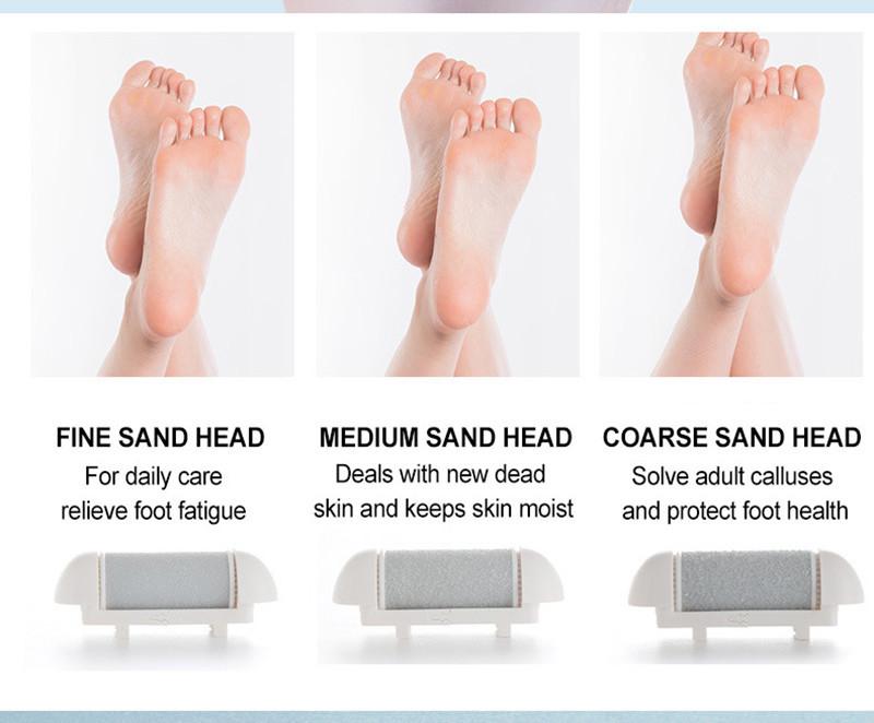 New Home Electric Foot File Callus Remover - Remove Dead Skin for Smooth Feet