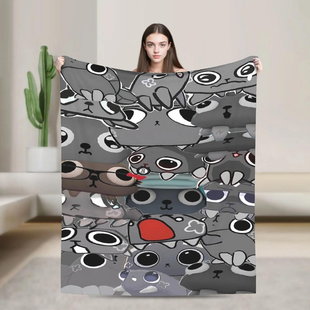 Super miękki koc Bassie Dandys World na kemping Pluszowa pościel Flanelowe narzuta na łóżko Pokrowiec na sofę