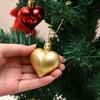 12PCS 4.5CM Heart Ball Ornaments Set Plastic Party Decor Ball Cute Christmas Balls  Xmas Tree Decor