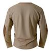 Men's Casual Long-sleeved Sports Shirt With Stand-up Collar And -textured Base Layer Shirt