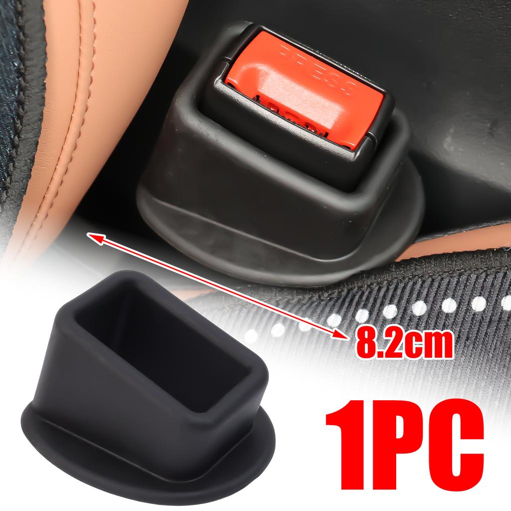 Car Seat Belt Buckle Holder Silicone Clip Fixer for Easy Access and Anti-Rattle Interior Storage Organizer Car Accessory