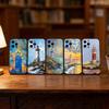 Art Oil Painting of a Lighthous Phone Case For iPhone 17, 16,15,14,13,12,11 Plus,Pro Max, Others Soft Black Cover