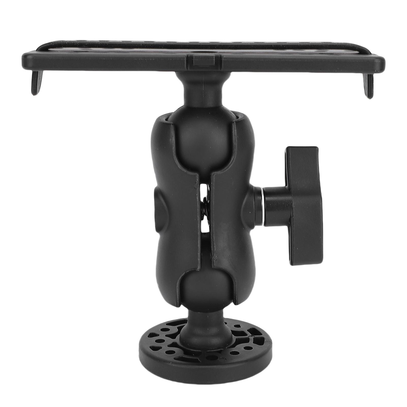 Igeteck Fish Finder Mount Base Universal Mounting Plate 360 Degree Rotation Ball Mount Electronic Fish Finder Bracket For