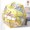Pompompurin,Cute Automatic Folding Umbrella Simple 8 Rib Design, Bright Cartoon Pattern, Durable Iron Frame, Suitable For Travel, Outdoor, B