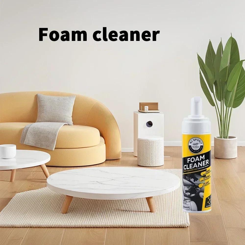 Car Interior Cleaner 200ml Interior and Dashboard Cleaner Multifunctional High Foam Car Cleaner Interior for Cars