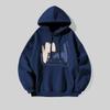 Men and Women for Spring Autumn Fashion Casual Hooded Sweatshirt Fashion Simple Loose Breathable Print Hoodie