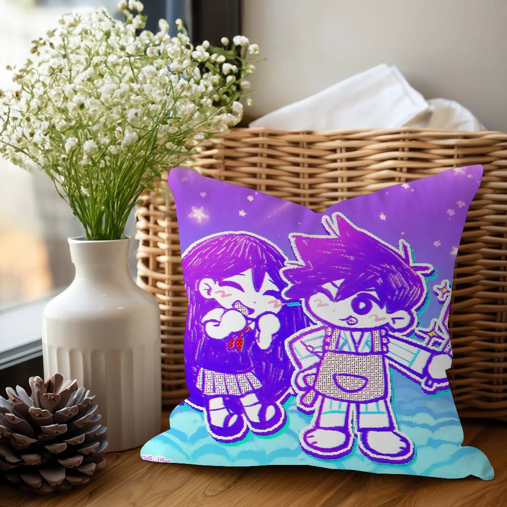 Horror Video Game O-Omori Personalized Pillow Cover Kids Bedroom Wild Party Decor Pillowcase Kid Birthday Shower Gift