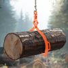 32in Log Lifting Tongs 2 Claw Solid Steel Log Grapple Swivel Log Tools