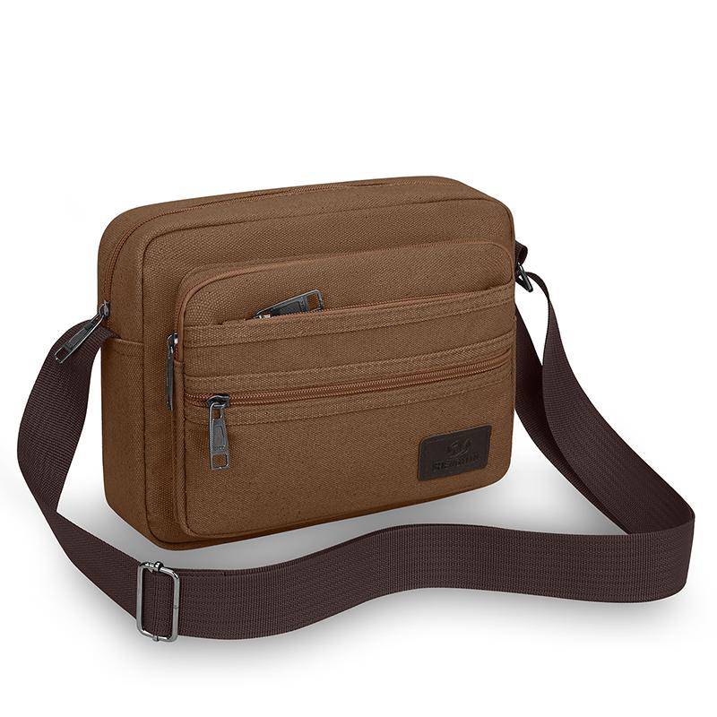 Men's Canvas Waist Pack – Large Capacity Outdoor Fanny Bag with Phone Pocket for Running Hiking & Travel