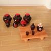 6Pcs/Set Dollhouse Miniature Wine Bottle Wine Glass Cup Model Kitchen Furniture Decor Toy Doll House Accessories