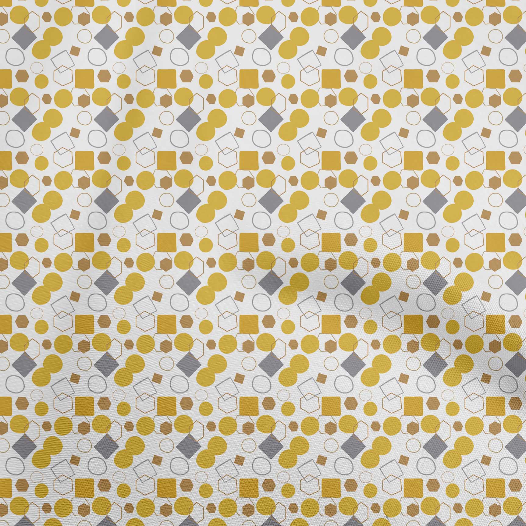 

oneOone Cotton Flex Light Brown Fabric Geometric Sewing Material Print Fabric By The Yard 40 Inch 42 Inch Wide - Viscose Chiffon жовтий