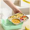 Divided Grids Insulated Bento Box Rectangular Shape Stainless Steel Food Container  for School