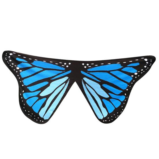 Colorful Soft Fabric Butterfly Wings Tippet Stole Scarf Ladies Fairy Costume