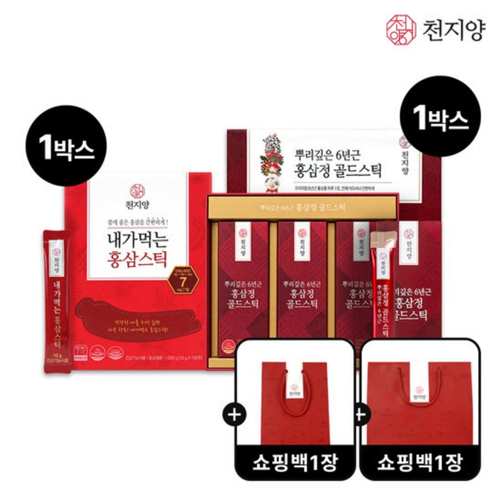 6-Year-Old Red Ginseng Extract Gold Sticks (30 packets) + My Red Ginseng Sticks (100 packets) Mixed Packet, 1 pcs, 10ml