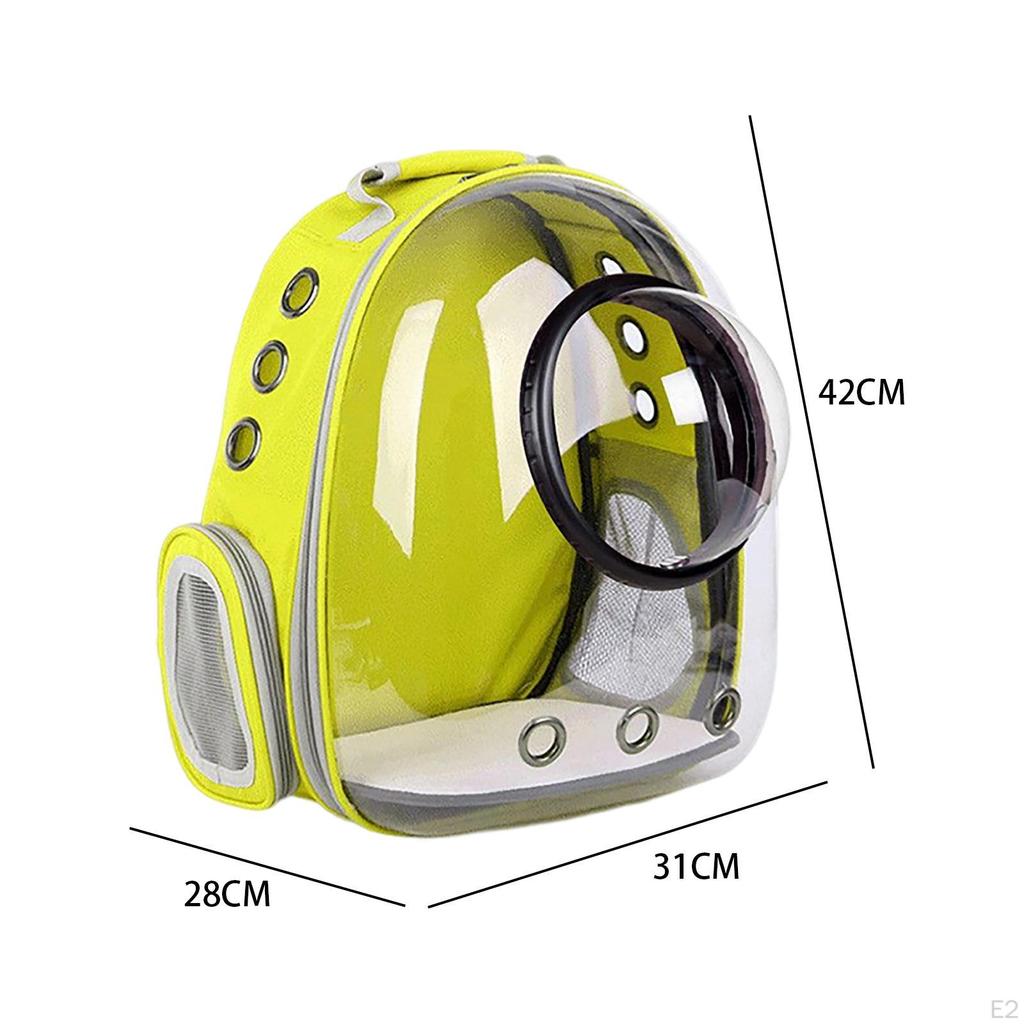 Pet Backpack Transparent Carrying Travel Bag for Outdoor Use Camping