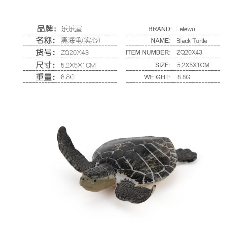 Mini Sea Animal Action Figure Dolphin Shark Whale Turtle Marine Creatures Model Ornaments Gifts For Boys Girls