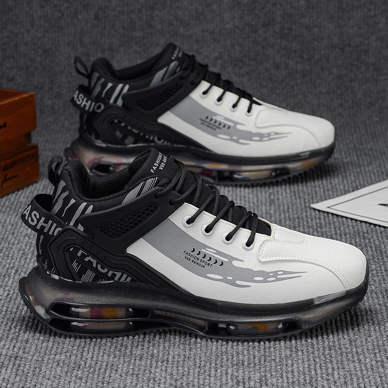 

New Fashion New Men s Fashion Casual Low Top Sports Shoes Students Comfortable Sneakers Boys Male Classic Breathable Basketball Shoes 44 чорний/білий