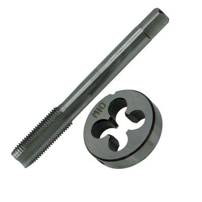 2pcs HSS M10X1.25 Straight Flute Machine Taps Right Hand Pipe High Speed Steel Tap And Die Household Hand Tools