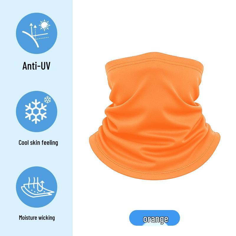 Dětský letní kreslený nákrčník z ledového hedvábí - UV ochrana a multifunkční šátek na hlavu pro cyklistiku