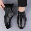 Size 37 leather shoes men's invisible inner height increased by 5 cm business dress men's soil casual shoes genuine leather wedding groom men's shoes