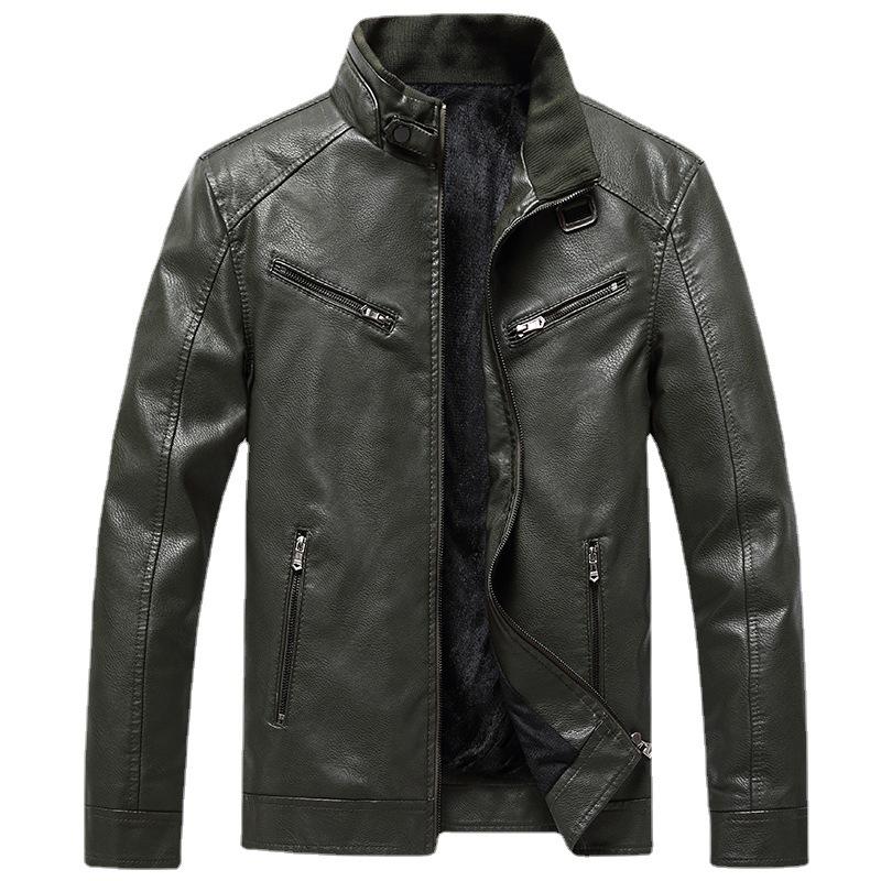 Мужская куртка из искусственной кожи — фото 4